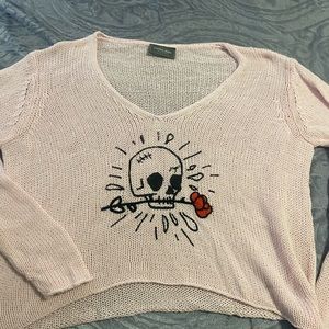 Wooden Ships S/ M Long sleeve pink shirt